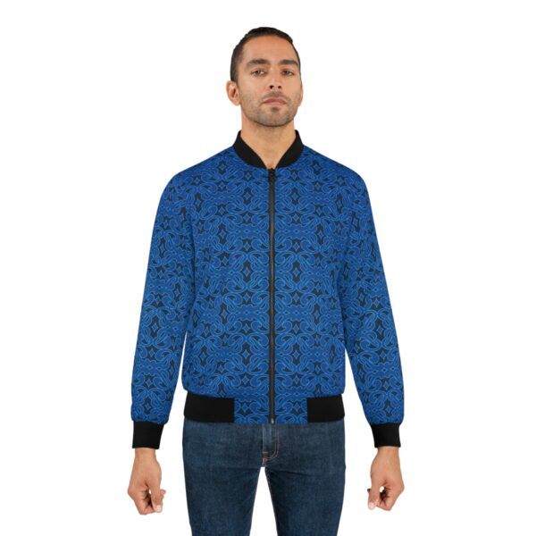 B Pattern Unisex Bomber Jacket - Image 3