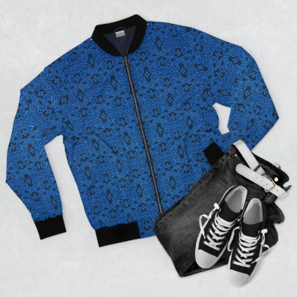 B Pattern Unisex Bomber Jacket - Image 4